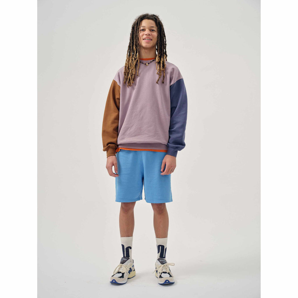 Main Story - Colour Block Elderberry bubble sweatshirt | Scout & Co
