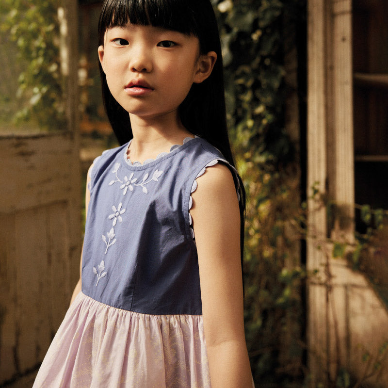 Apolina - Lola dress - Wallflower / Azul | Scout & Co