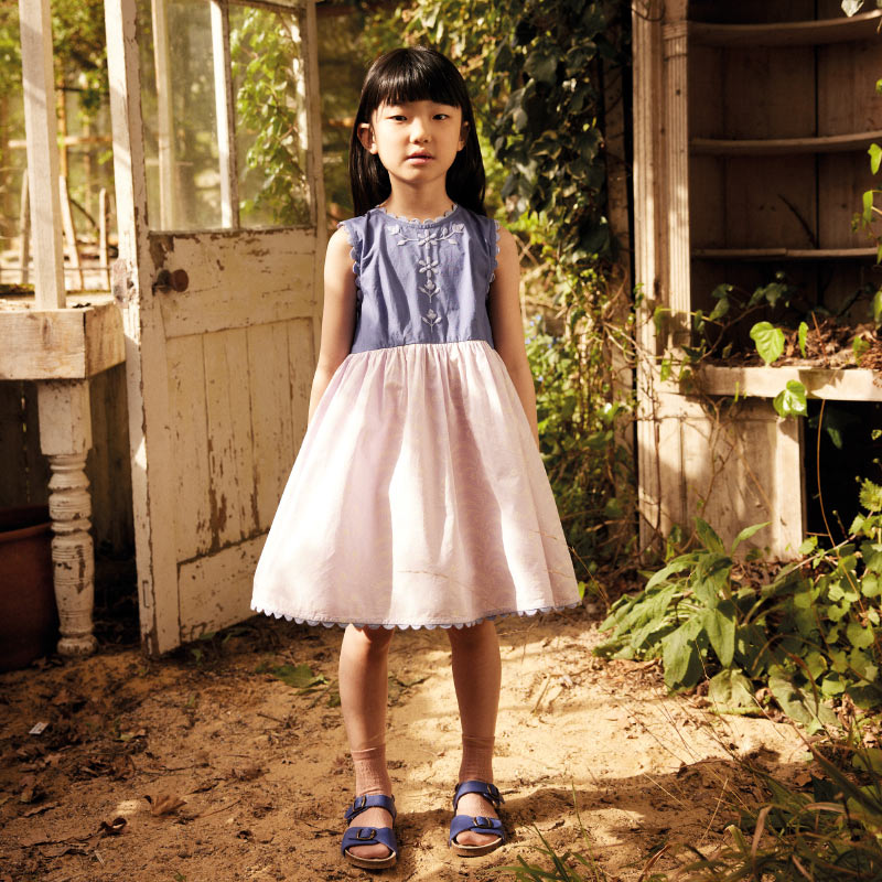 Apolina - Lola dress - Wallflower / Azul | Scout & Co