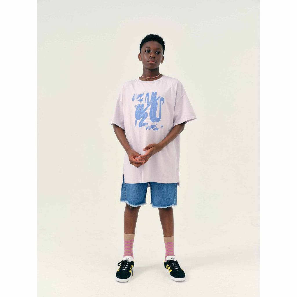 Main Story - Misty Lilac jersey oversized tee | Scout & Co