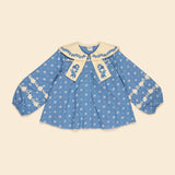 Apolina - Maggie Sailor blouse - Mountain Calico Blue | Scout & Co