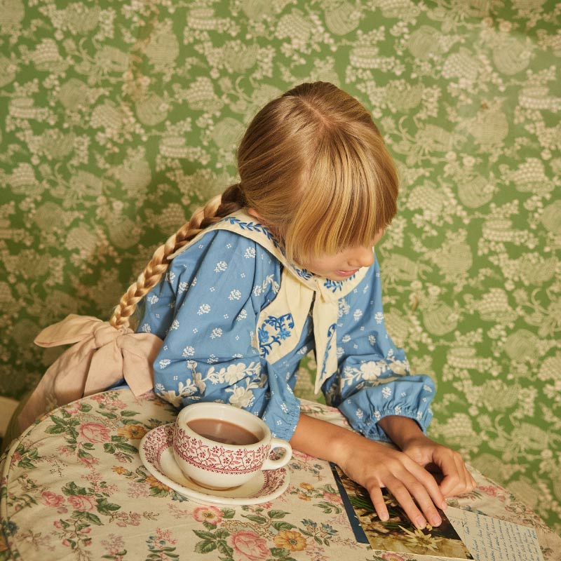 Apolina - Maggie Sailor blouse - Mountain Calico Blue | Scout & Co
