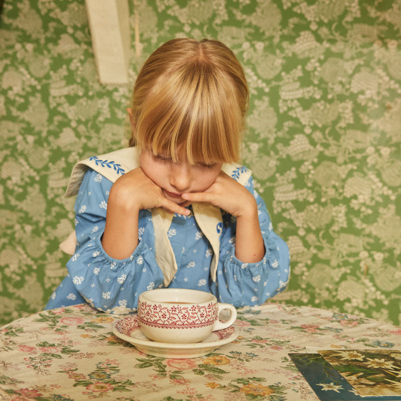 Apolina - Maggie Sailor blouse - Mountain Calico Blue | Scout & Co