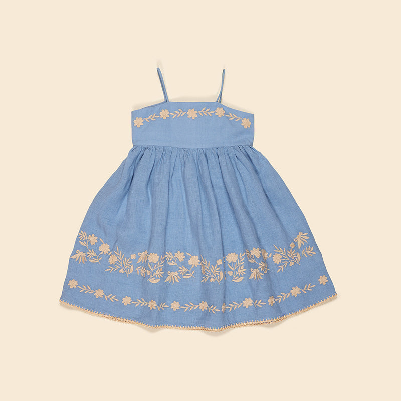 Apolina - Magrit dress - Cornflower | Scout & Co