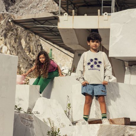 Mini Rodini - Eyes embroidered sweatshirt - grey | Scout & Co