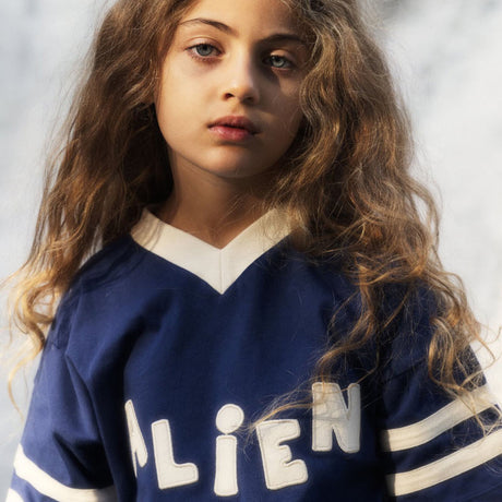 Mini Rodini - Alien short-sleeved tee - blue | Scout & Co