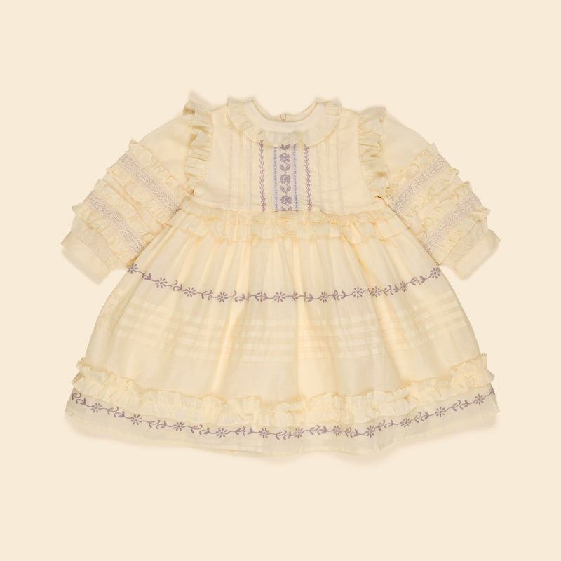 Apolina - Marella soft organdie dress - Cream | Scout & Co