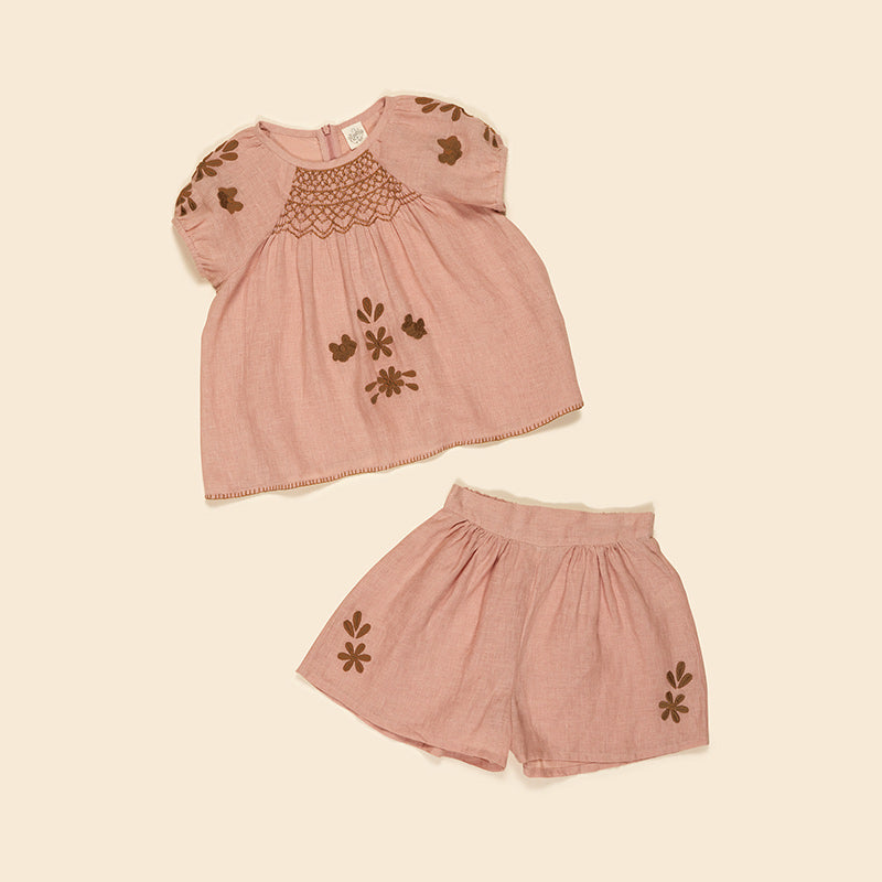 Apolina - Maren shorts & top set - Rosewater | Scout & Co