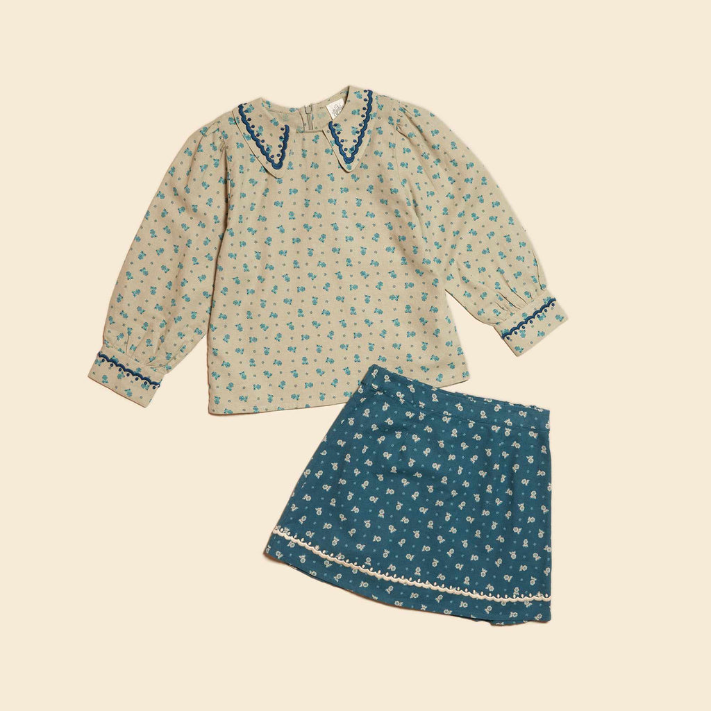 Apolina - Margo blouse & skirt set - Pansy Garden | Scout & Co