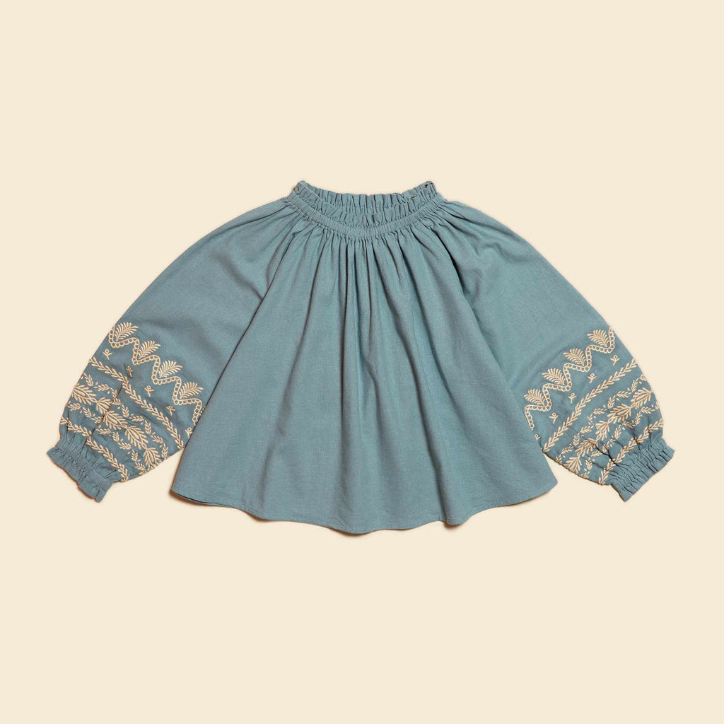 Apolina - Meera blouse - Bluebell | Scout & Co