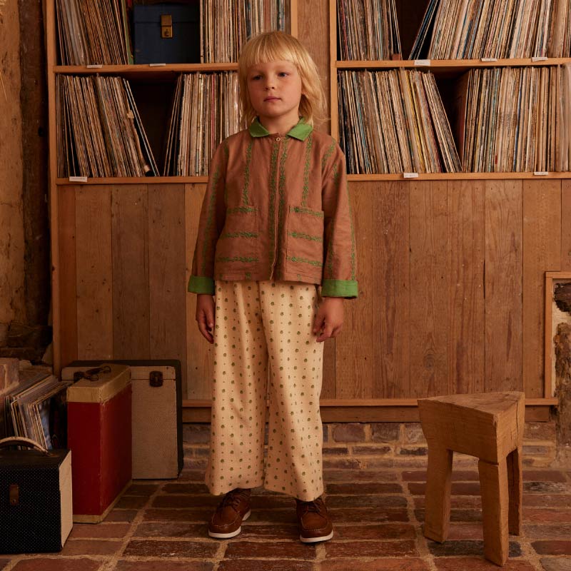 Apolina - Mila Jersey Trousers - Meadow Calico | Scout & Co