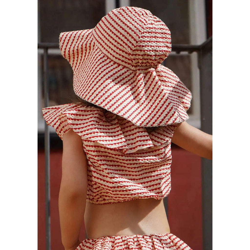 Konges Sløjd - Milli frill summer hat - Heart On A String | Scout & Co