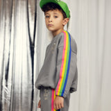 Mini Rodini - The Milky Way rainbow-panel sweatshirt | Scout & Co