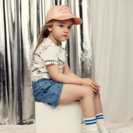 Mini Rodini - Alien City FC all-over short-sleeved tee - white | Scout & Co
