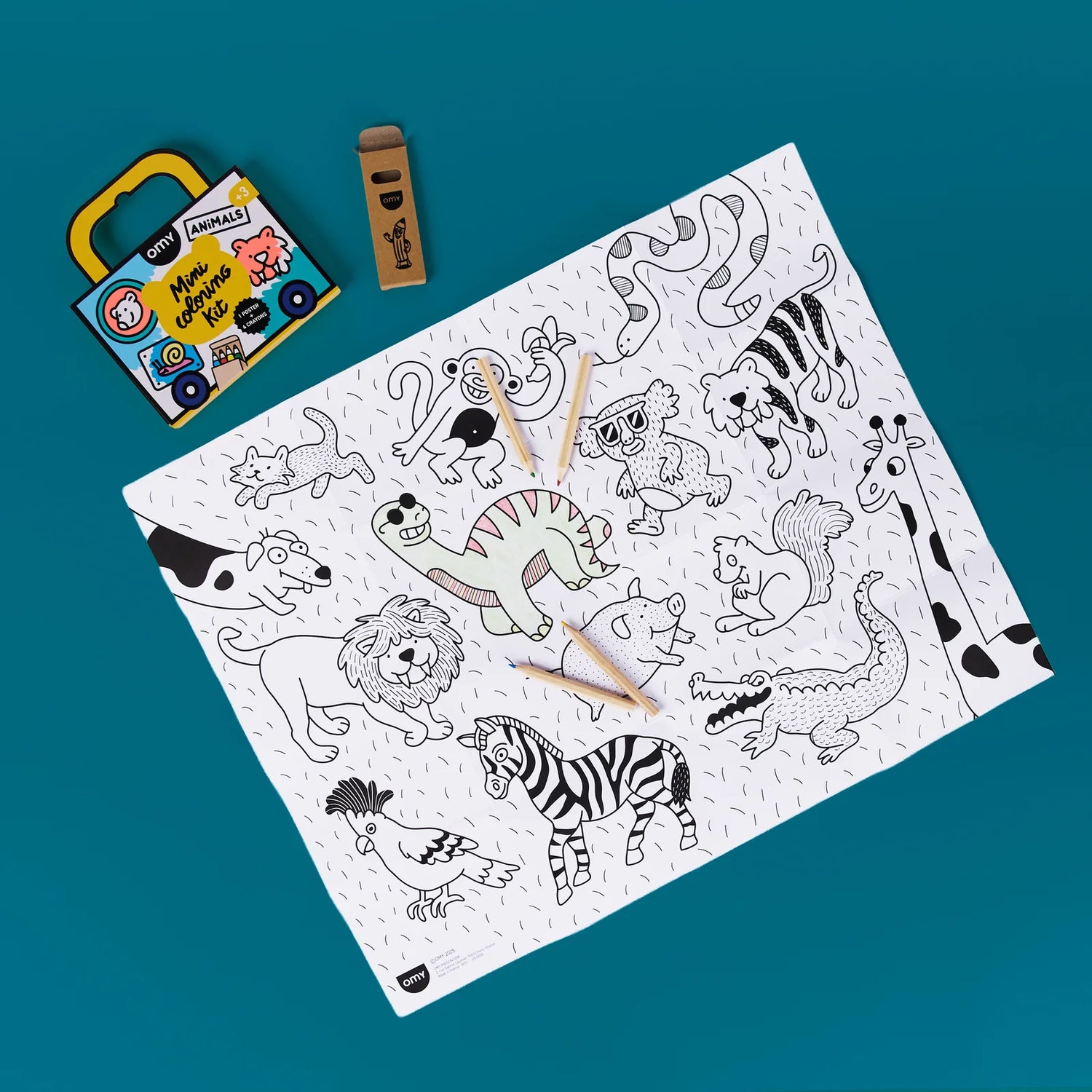 OMY - Mini Colouring Kit - Animals | Scout & Co