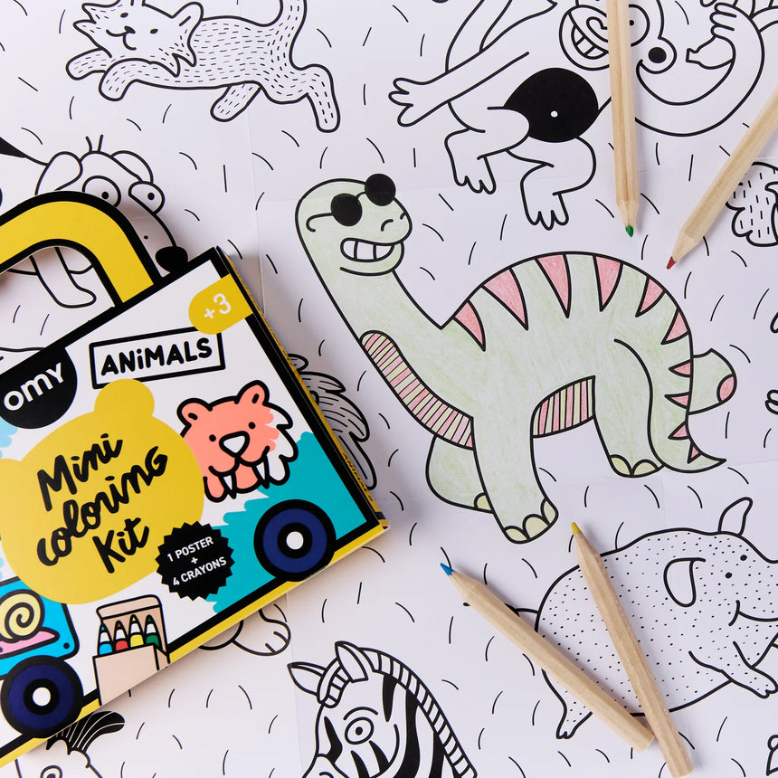 OMY - Mini Colouring Kit - Animals
