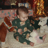 Konges Sløjd - Christmas Pyjamas - Deer Diary Green | Scout & Co