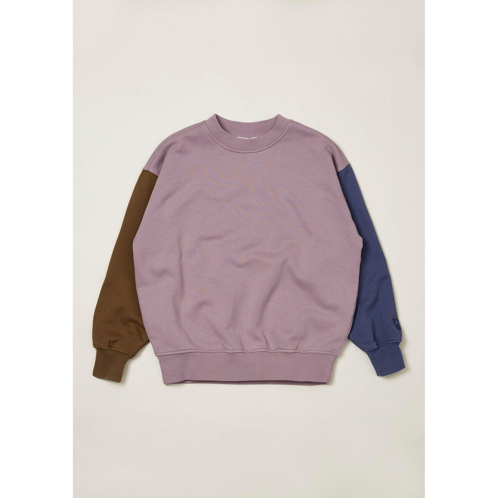 Main Story - Colour Block Elderberry bubble sweatshirt | Scout & Co