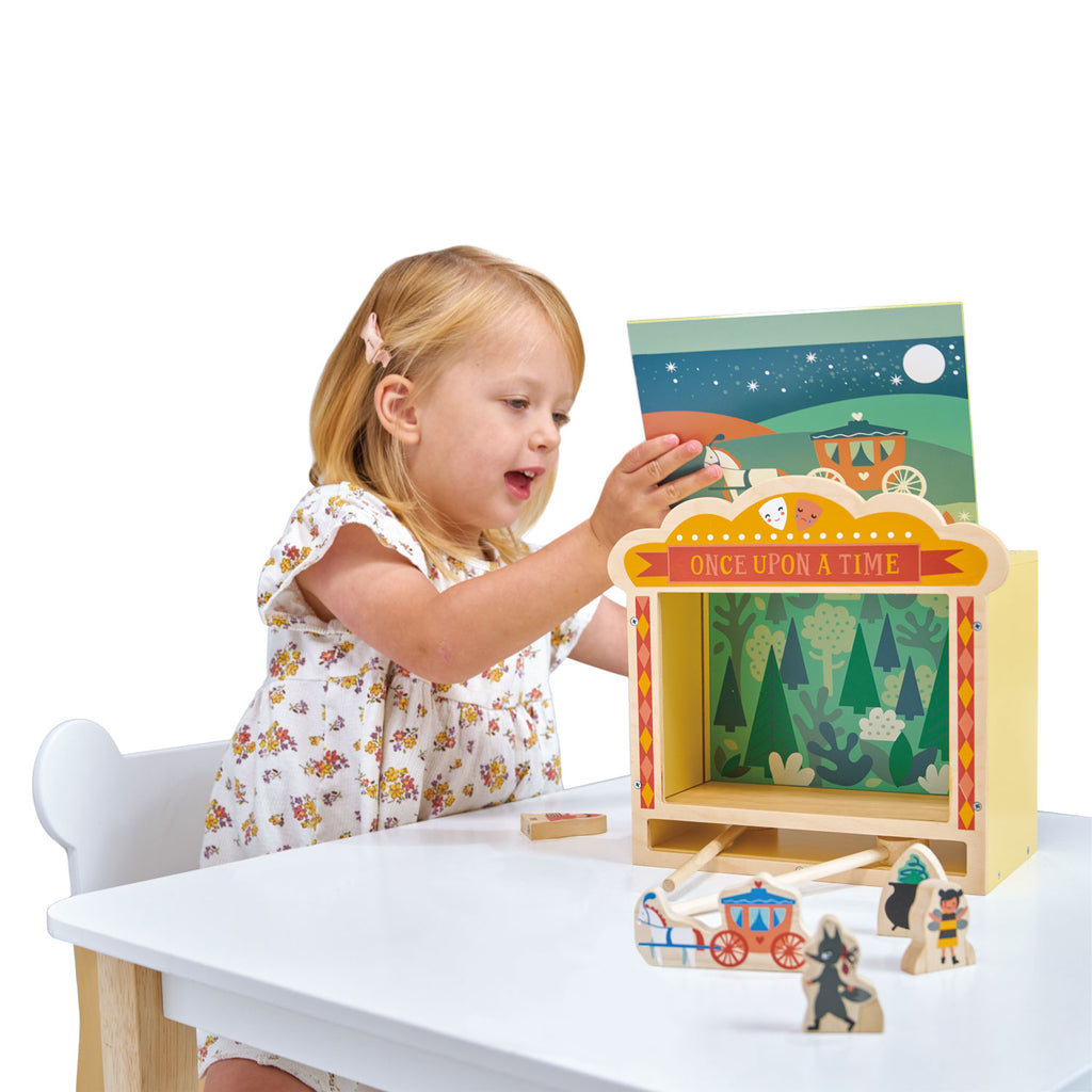 Mentari - Wooden tabletop theatre play set | Scout & Co