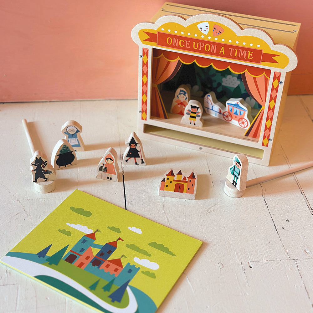 Mentari - Wooden tabletop theatre play set | Scout & Co