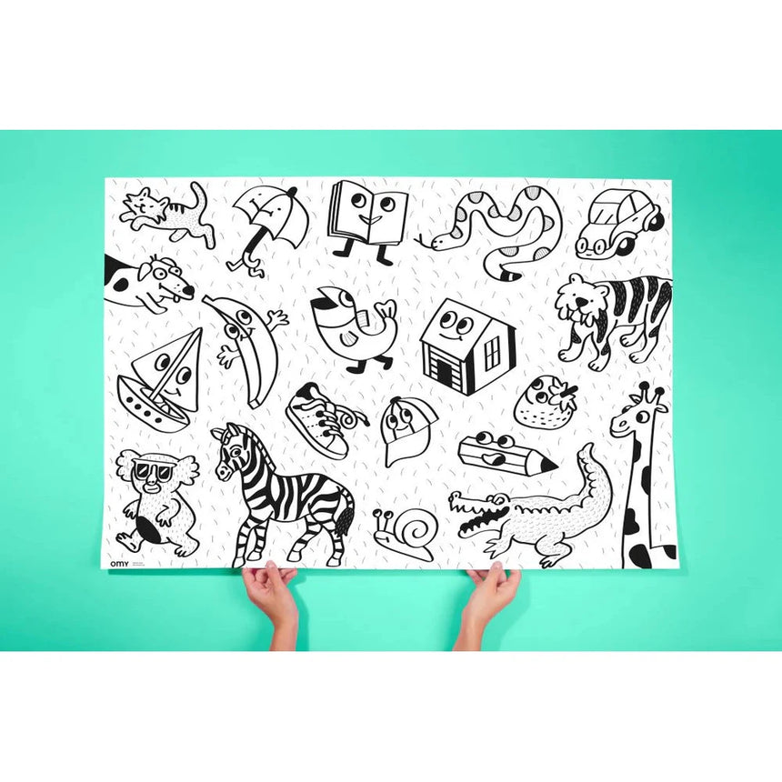 OMY - colouring poster - My First Art Poster | Scout & Co