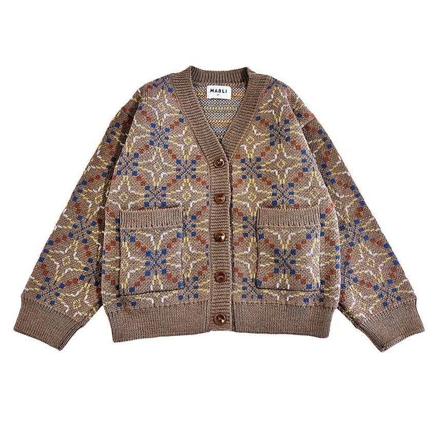 Mabli - Llyn Merino Wool Cardigan - Pecan - UK Stockist | Scout & Co