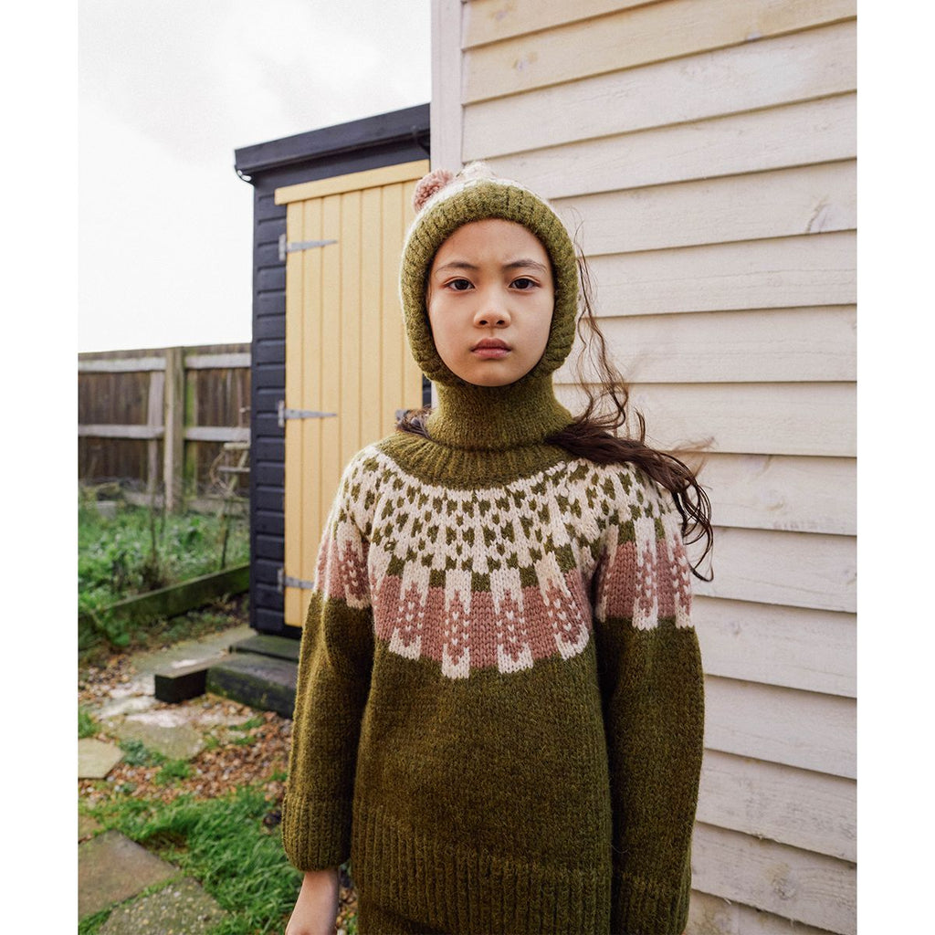 Mabli - Sglefrio alpaca wool knit pullover - Olive | Scout & Co
