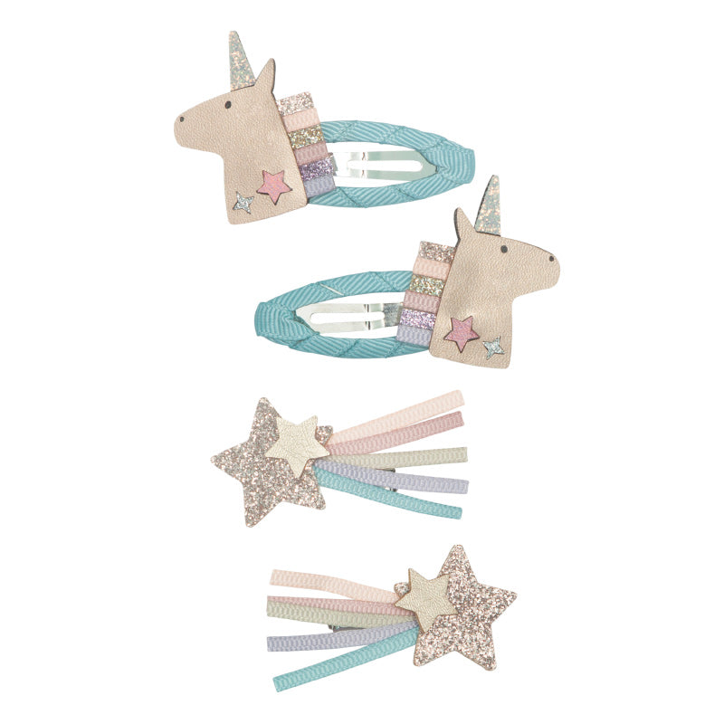 Mimi & Lula - Unicorn hair clips - set of 4 | Scout & Co