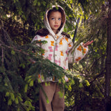 Mini Rodini - Kittens faux-fur collar puffer jacket