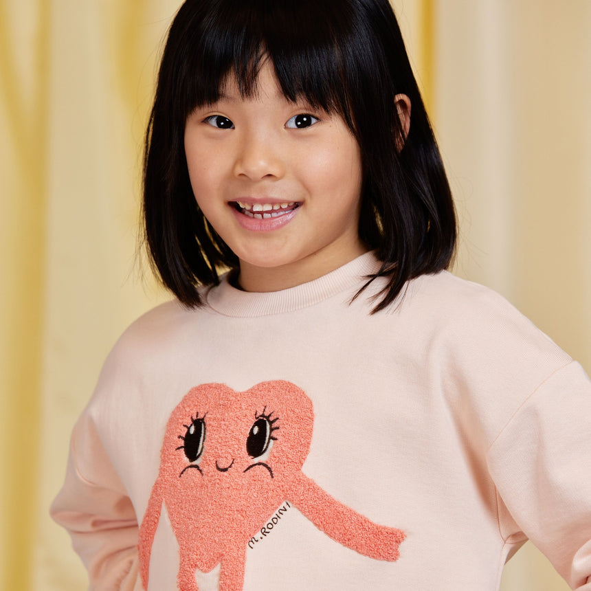 Mini Rodini - Heart In Shoes chenille sweatshirt | Scout & Co