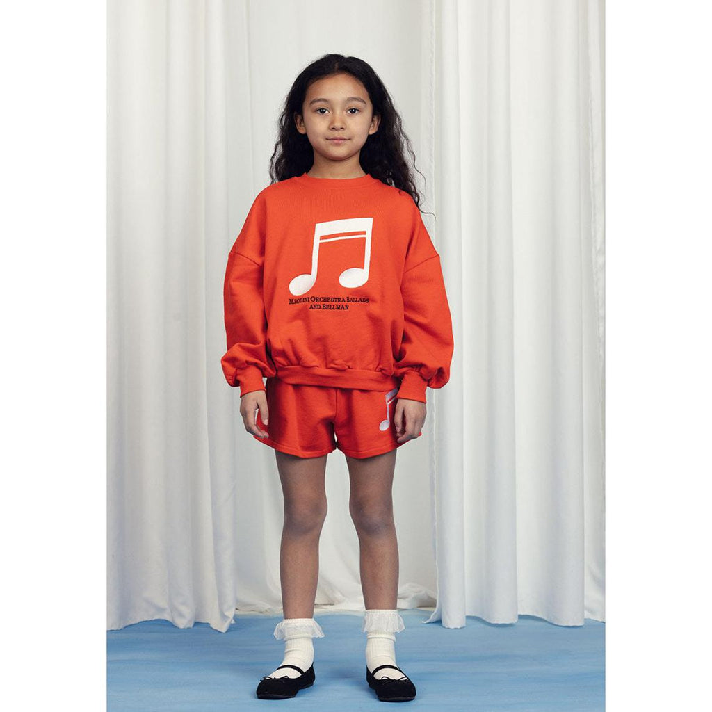 Mini Rodini - Note embroidered sweatshirt - red | Scout & Co