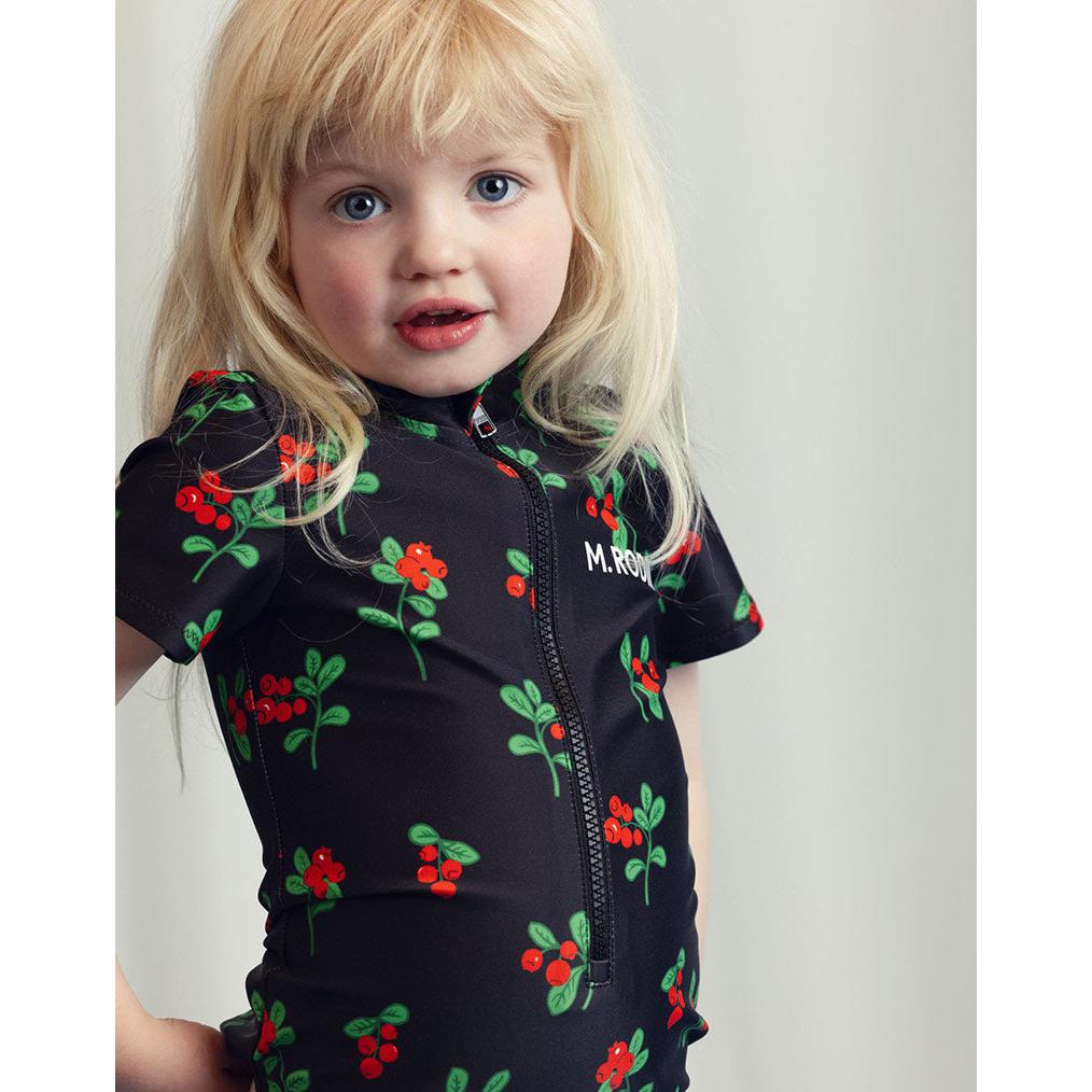 Mini Rodini - Lingonberries short-sleeved swimsuit | Scout & Co