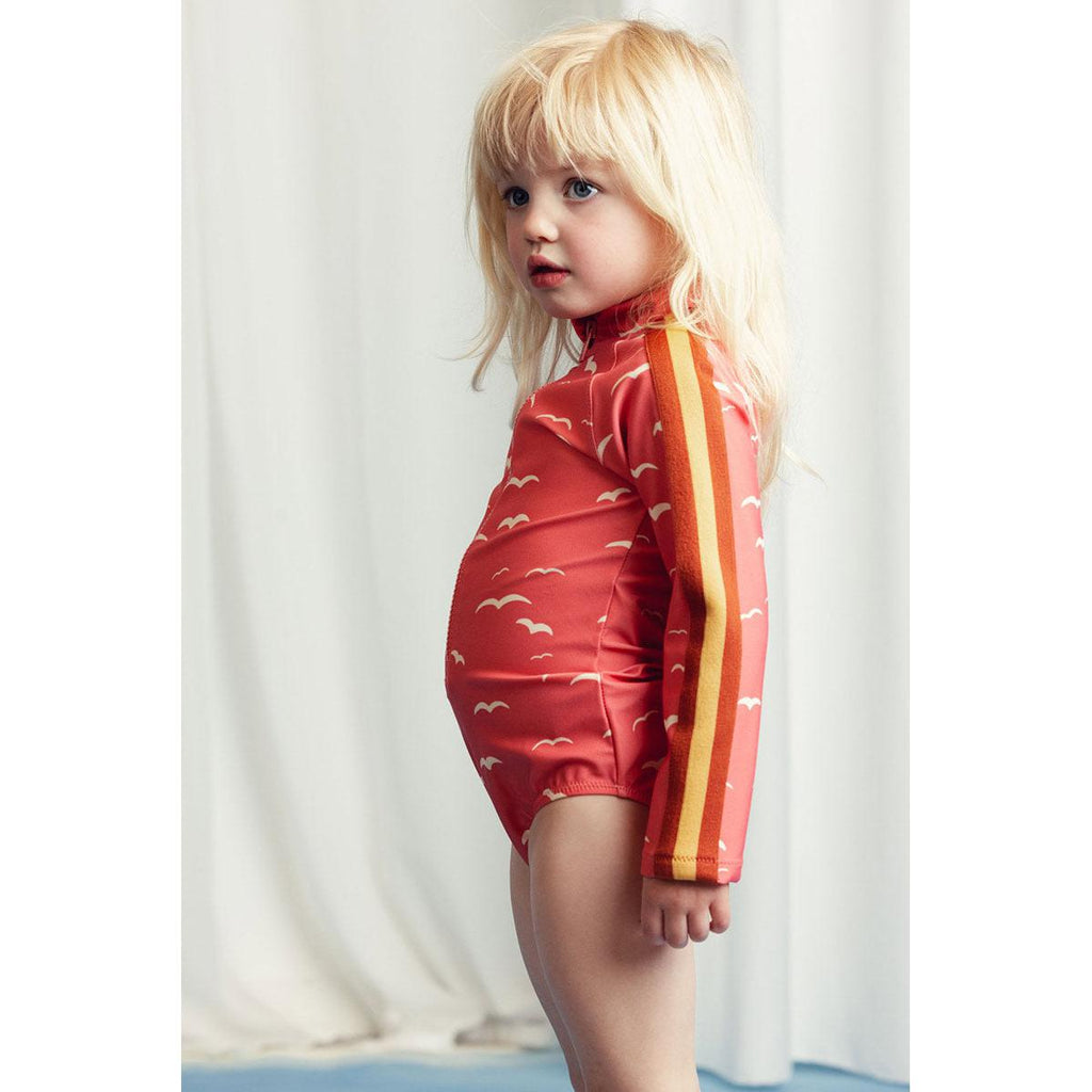 Mini Rodini - Seagull long-sleeved swimsuit | Scout & Co