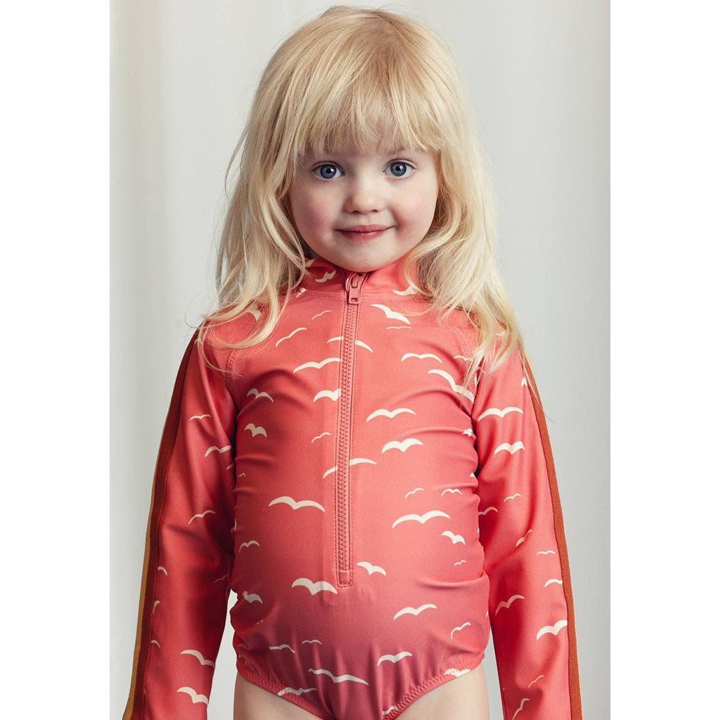 Mini Rodini - Seagull long-sleeved swimsuit | Scout & Co