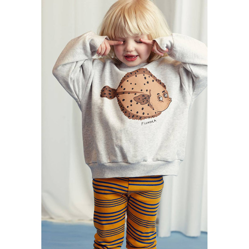 Mini Rodini - Flundra sweatshirt - grey | Scout & Co
