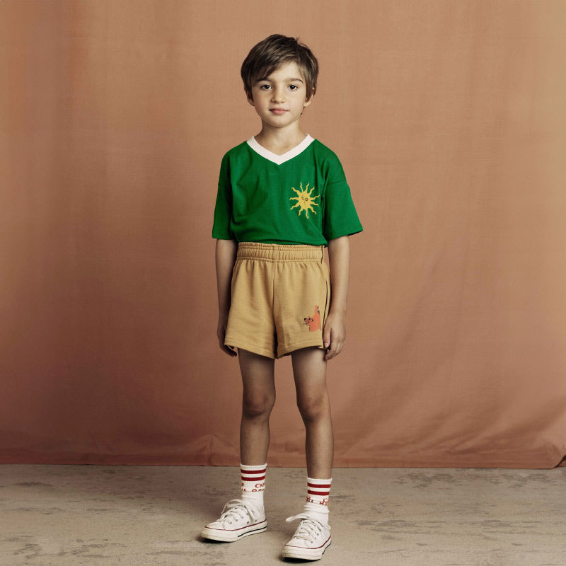 Mini Rodini - Sun V-neck T-shirt - green | Scout & Co