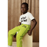 Mini Rodini - Cats sweatpants - green | Scout & Co