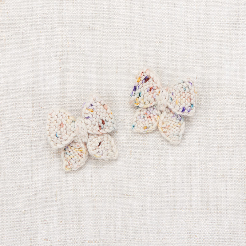 Misha & Puff - Baby Puff Bow hair clips set - Iris Confetti | Scout & Co