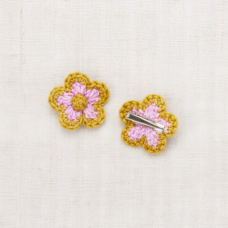 Misha & Puff - Medium Flower hair clips set - Pink Lilac | Scout & Co