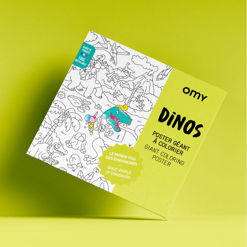OMY - colouring poster - Dinosaurs | Scout & Co