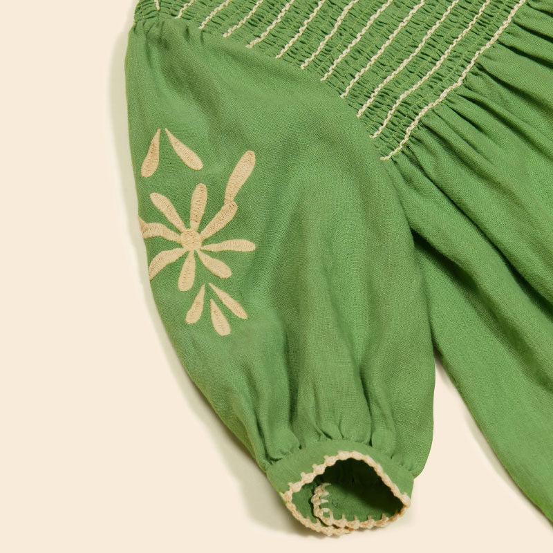 Apolina - Noemie dress - Retro Green | Scout & Co