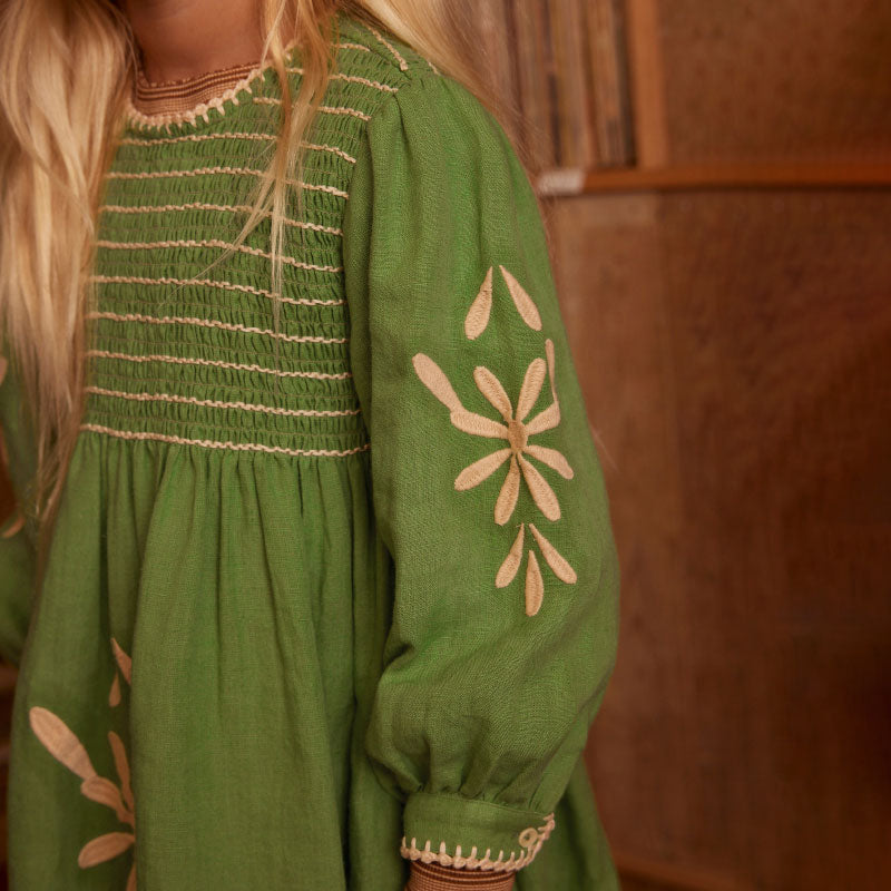 Apolina - Noemie dress - Retro Green | Scout & Co