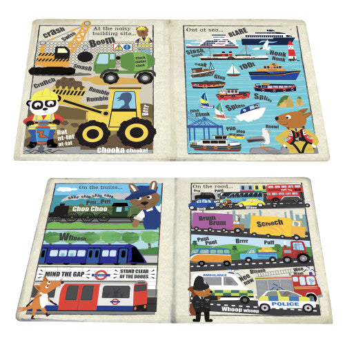 Jo & Nic's Crinkly Cloth Books - Noisy Vehicles | Scout & Co