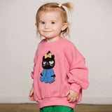 Mini Rodini - Cat chenille sweatshirt - pink | Scout & Co