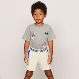 Mini Rodini - Minibabies patches short-sleeved tee - grey | Scout & Co