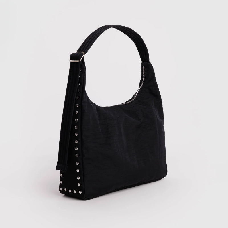 Baggu - Nylon Shoulder bag - Black - Studs | Scout & Co