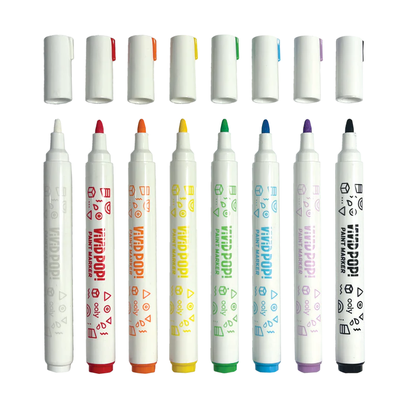 Ooly - Vivid Pop acrylic paint markers - set of 8 | Scout & Co
