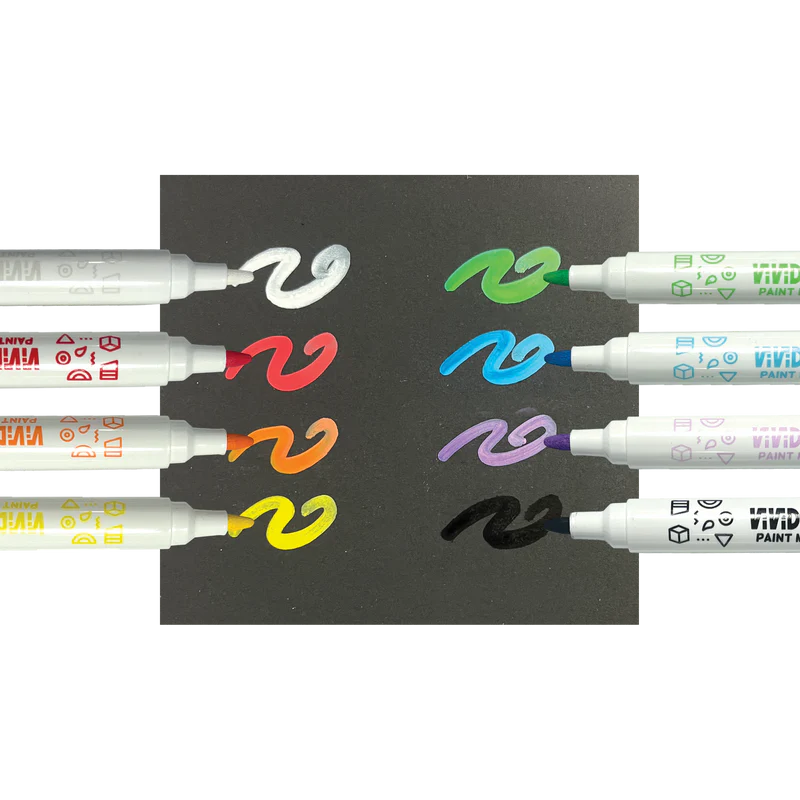 Ooly - Vivid Pop acrylic paint markers - set of 8 | Scout & Co