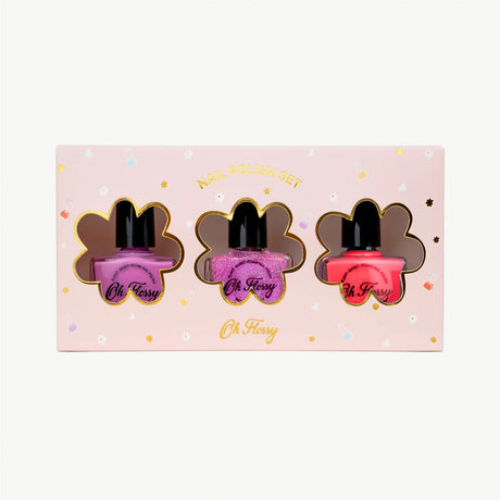 Oh Flossy - Pink Pamper nail polishes - set of 3 | Scout & Co