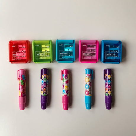 Ooly - 10 Party bag fillers - pencil sharpeners + Sweet erasers | Scout & Co